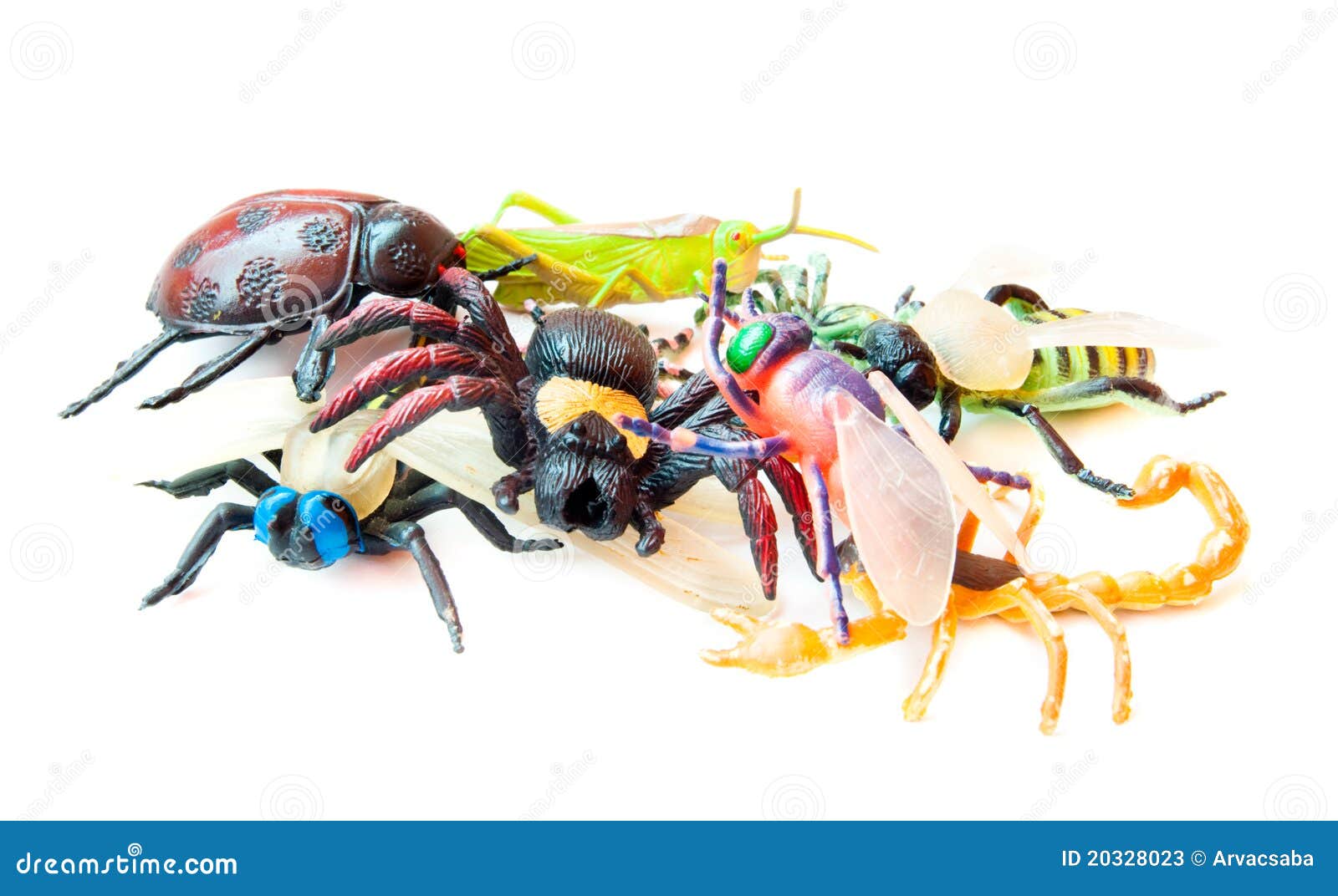 Porción De Los Insectos Del Juguete Imagen de archivo - Imagen de