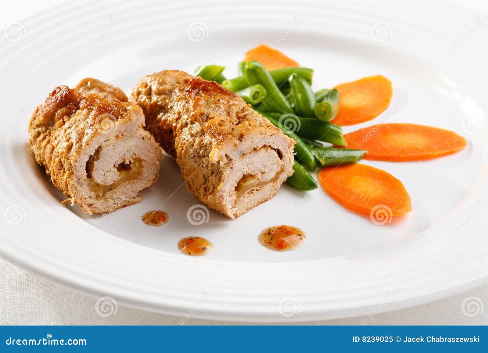 Pork chop and vegetables stock image. Image of dinner - 8239025