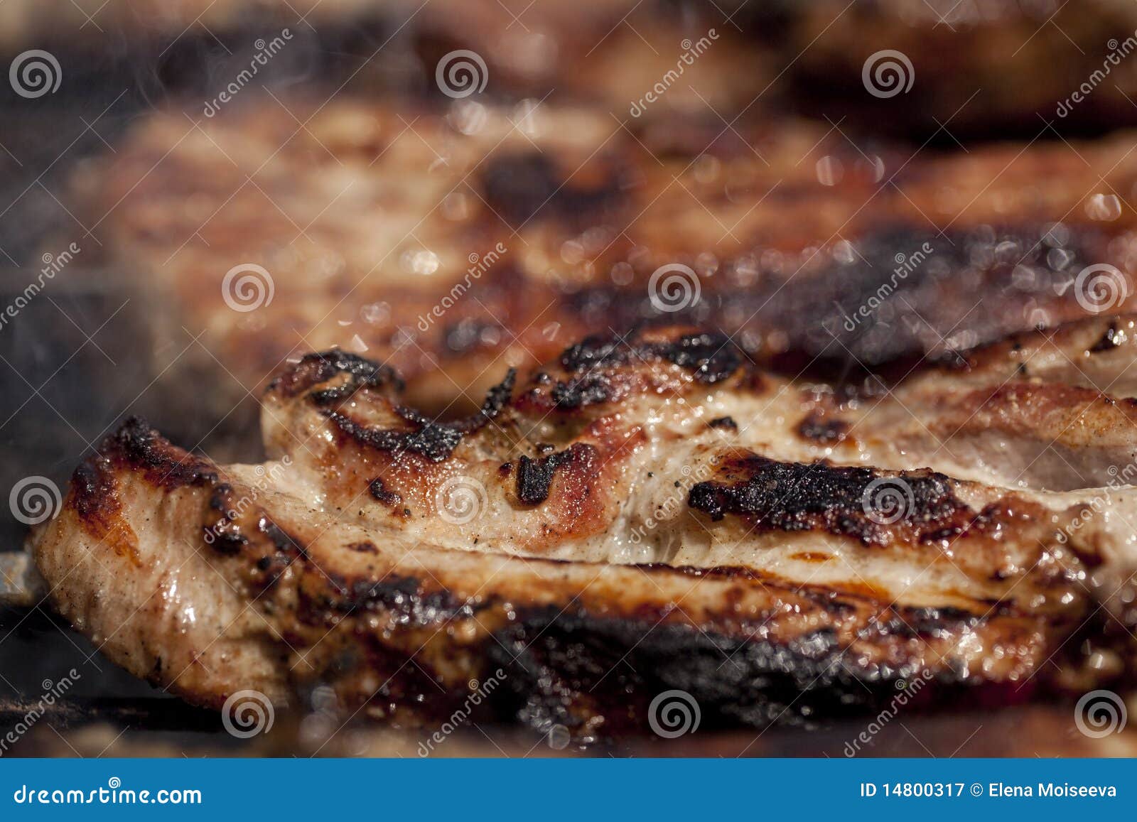 Pork Chops Ribs on a Bbq, Shallow Dof Stock Image Image of ribs, heat 14800317