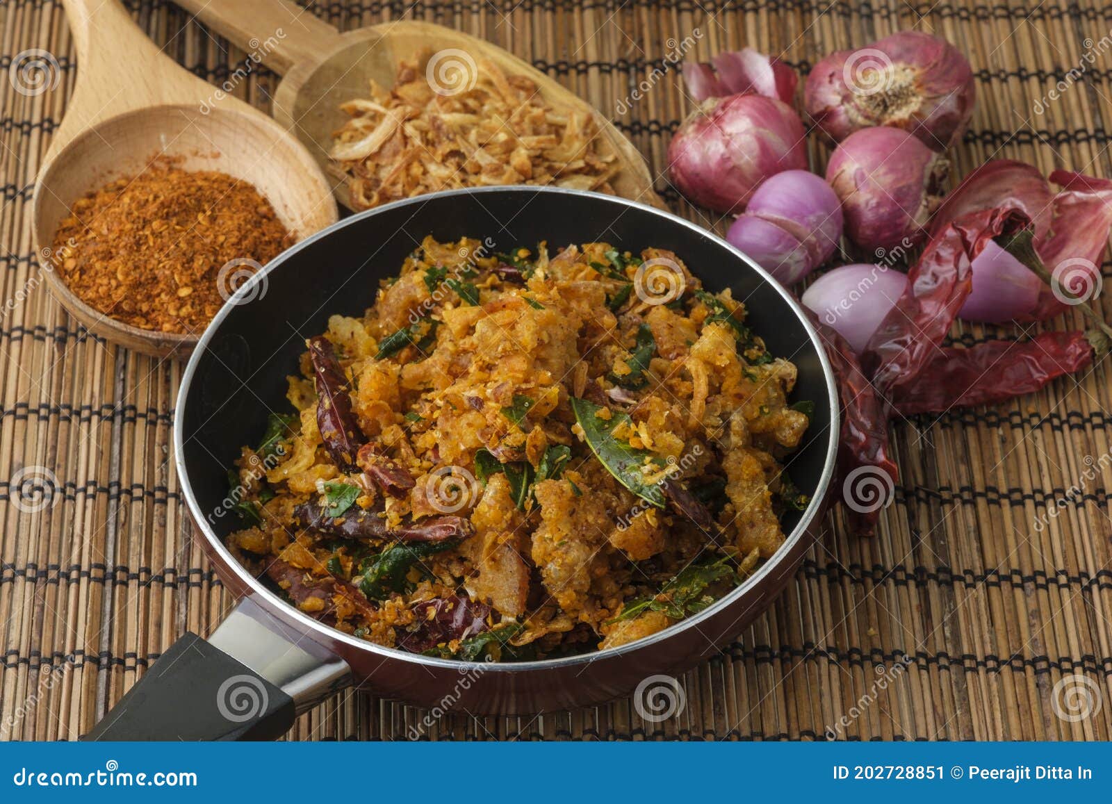 Pork Crackling Chili Paste, Thai Style Chili Dip Stock Image Image of