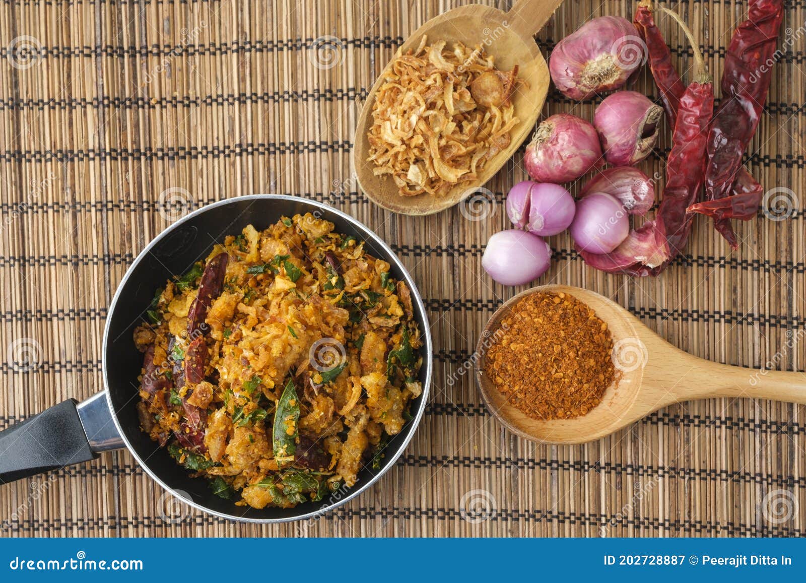 Pork Crackling Chili Paste, Thai Style Chili Dip Stock Image Image of