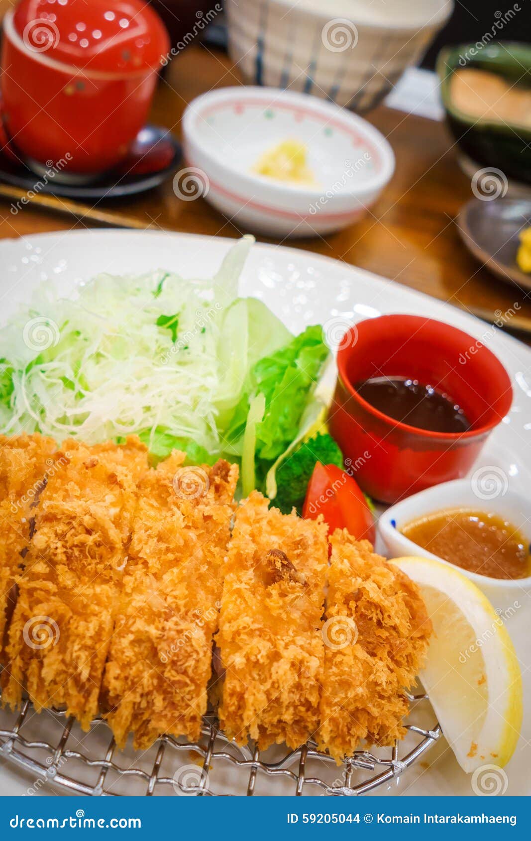 Pork Cutlet, Traditional Japanese Food Stock Photo - Image of healthy