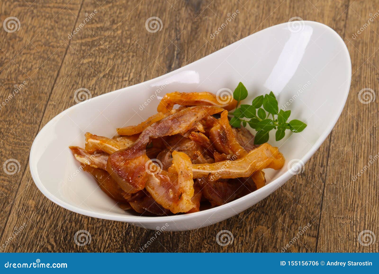 Pork ear snack stock photo. Image of lunch, snacks, pork 155156706