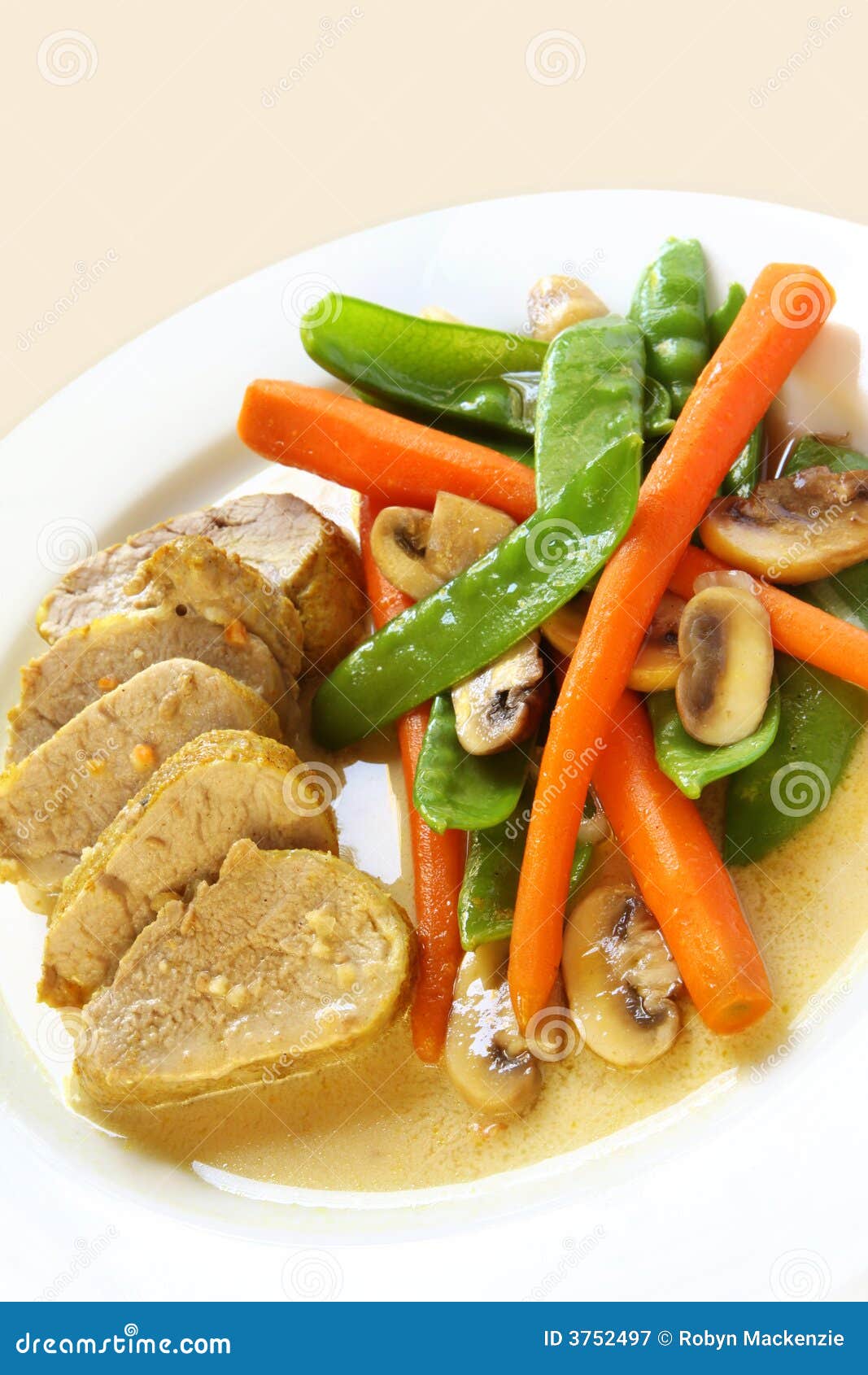Pork Fillet stock image. Image of pork, mushrooms, drink 3752497