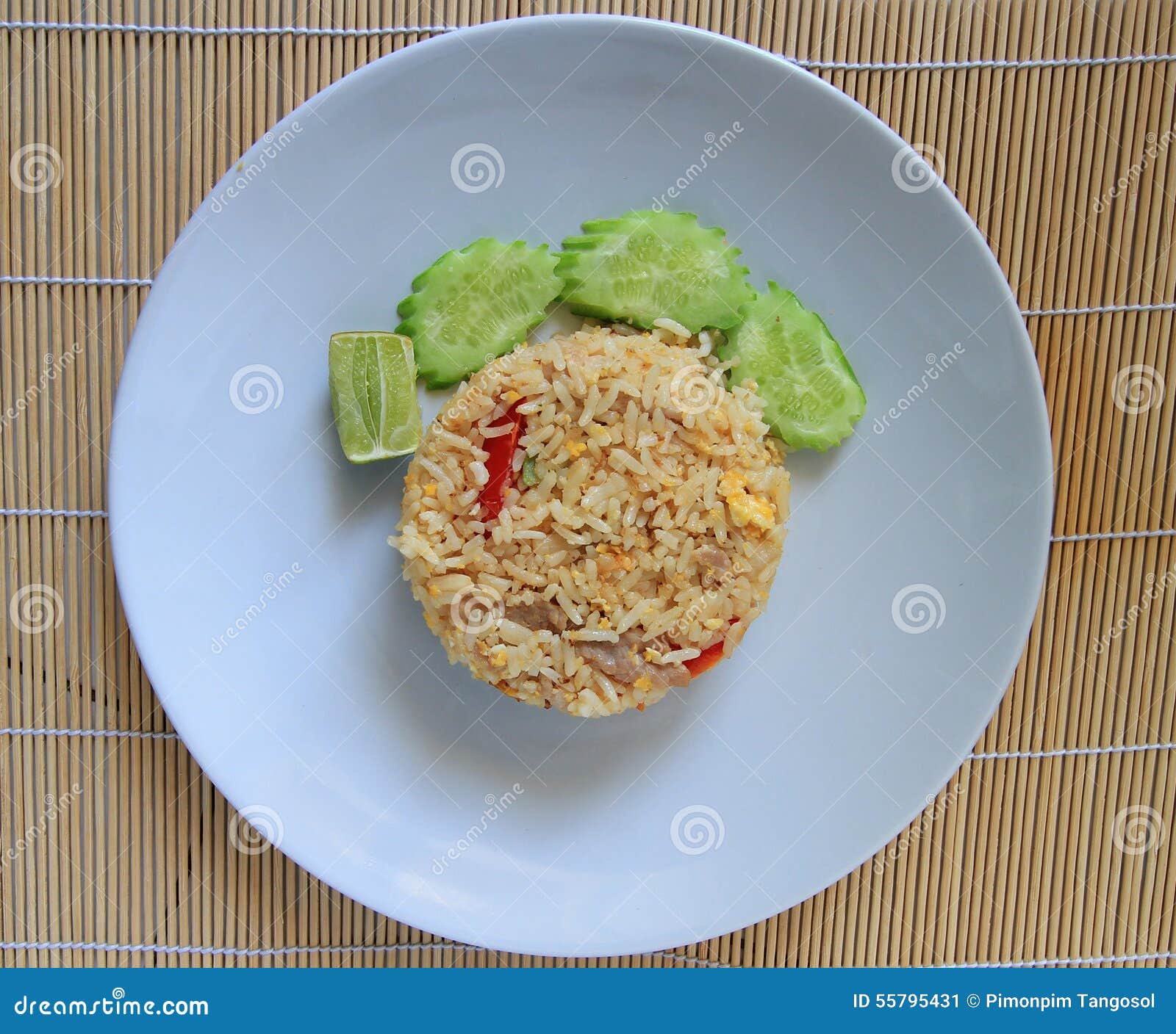 Pork Fried Rice stock image. Image of fiber, japan, nature - 55795431