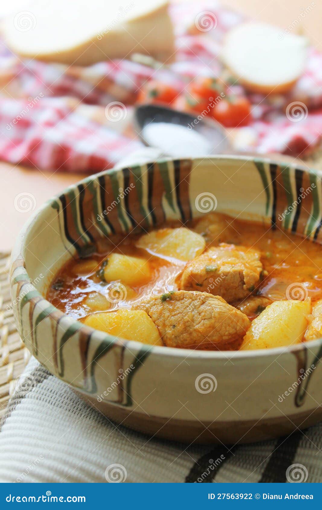 Pork goulash with potatoes stock photo. Image of pork 27563922