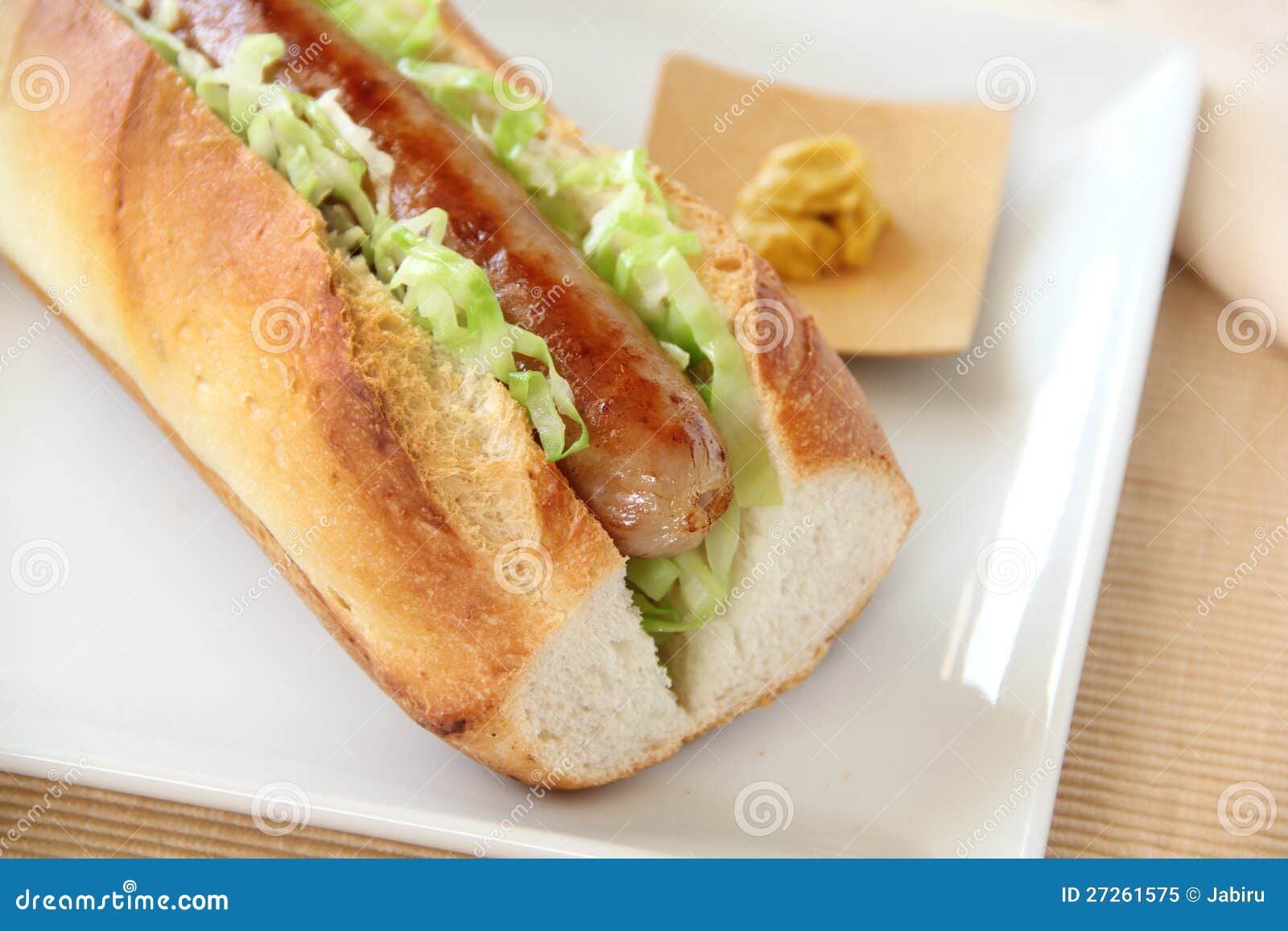 Pork Hot Dog stock image. Image of pork, crusty, sliced 27261575