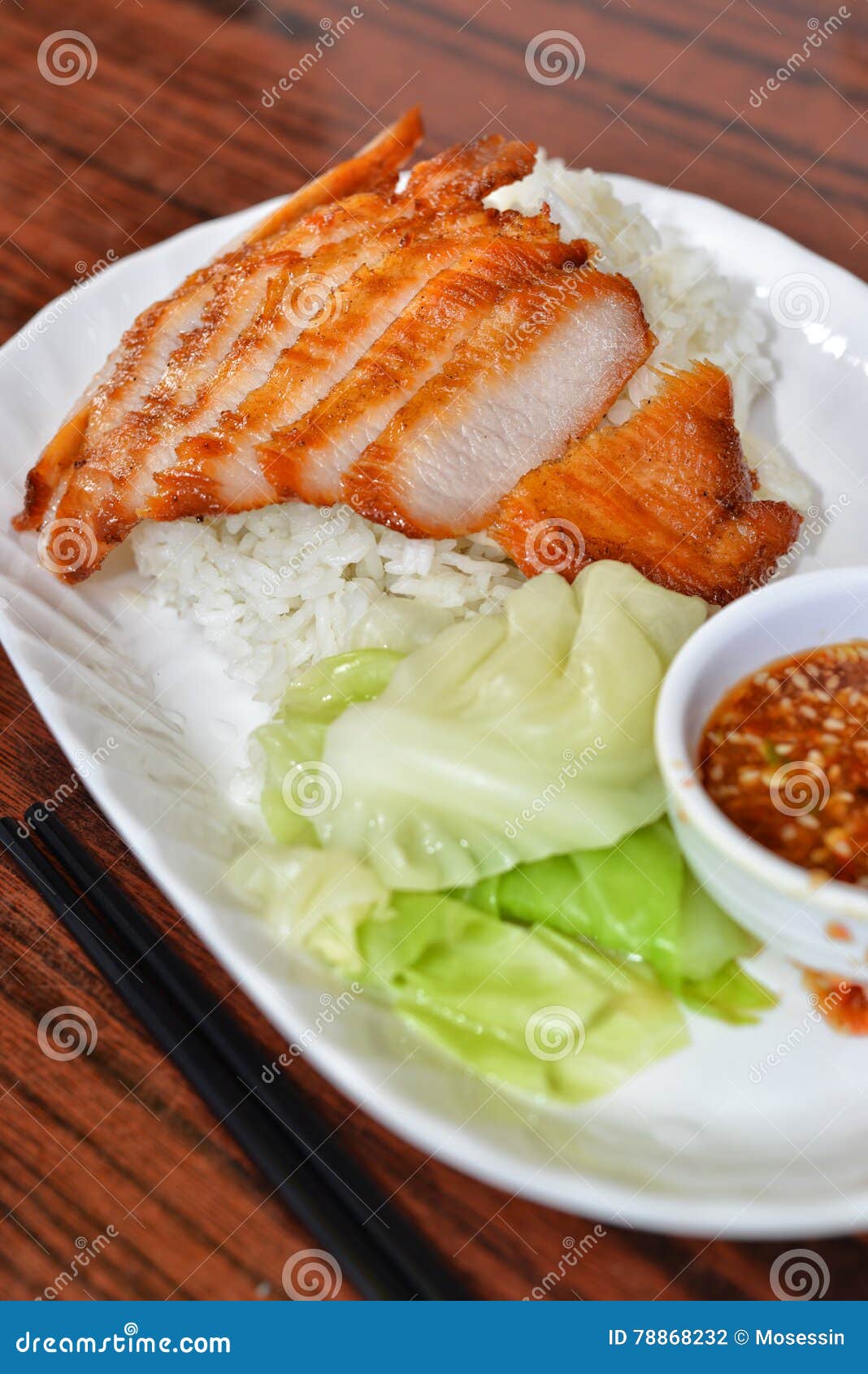 Pork jowl stock photo. Image of platter, meal, meat, dish 78868232