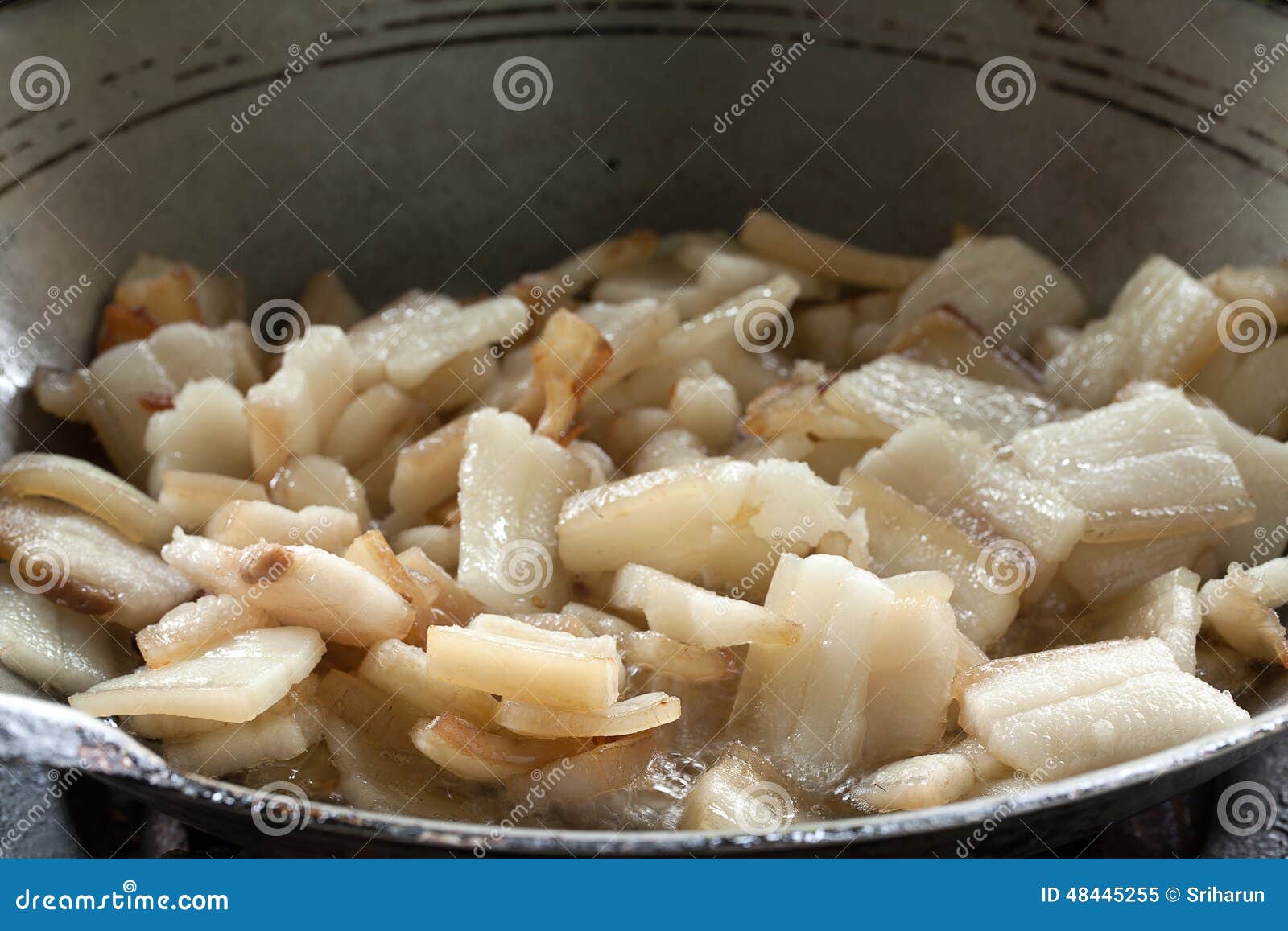 Pork lard stock image. Image of boiled, gourmet, portion 48445255