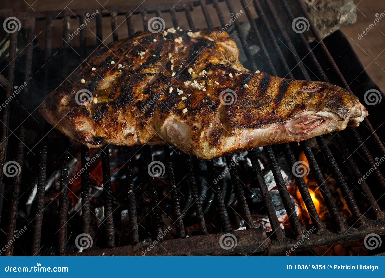 pork leg grilled