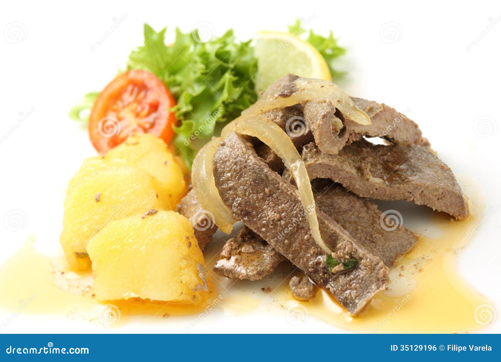 Pork Liver, Chinese Chive And Bean Sprouts Stir Fry RoyaltyFree Stock