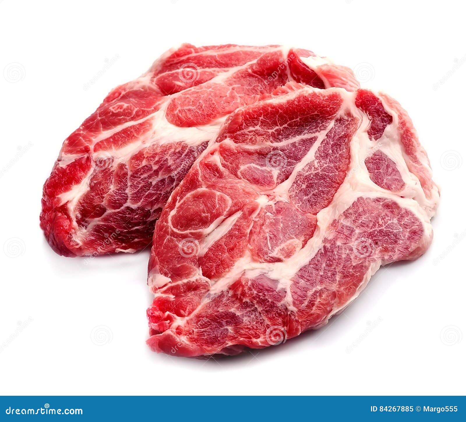 Pork meat isolated on a white backgrounds