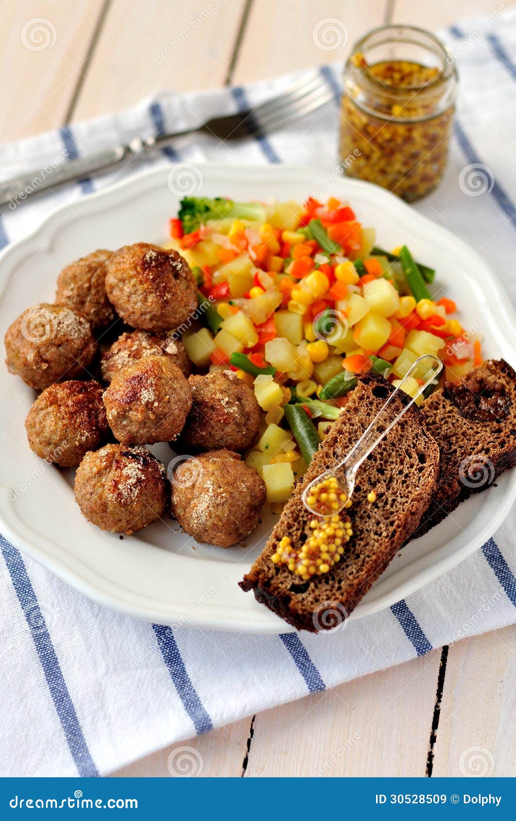 Pork Meatballs with Vegetables Stock Image Image of appetizer, ball