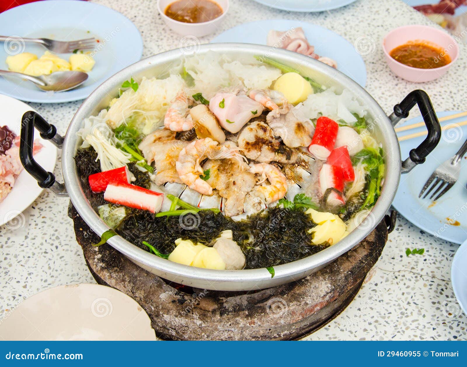 Pork pan buffet stock image. Image of beef, buffet, dinner 29460955