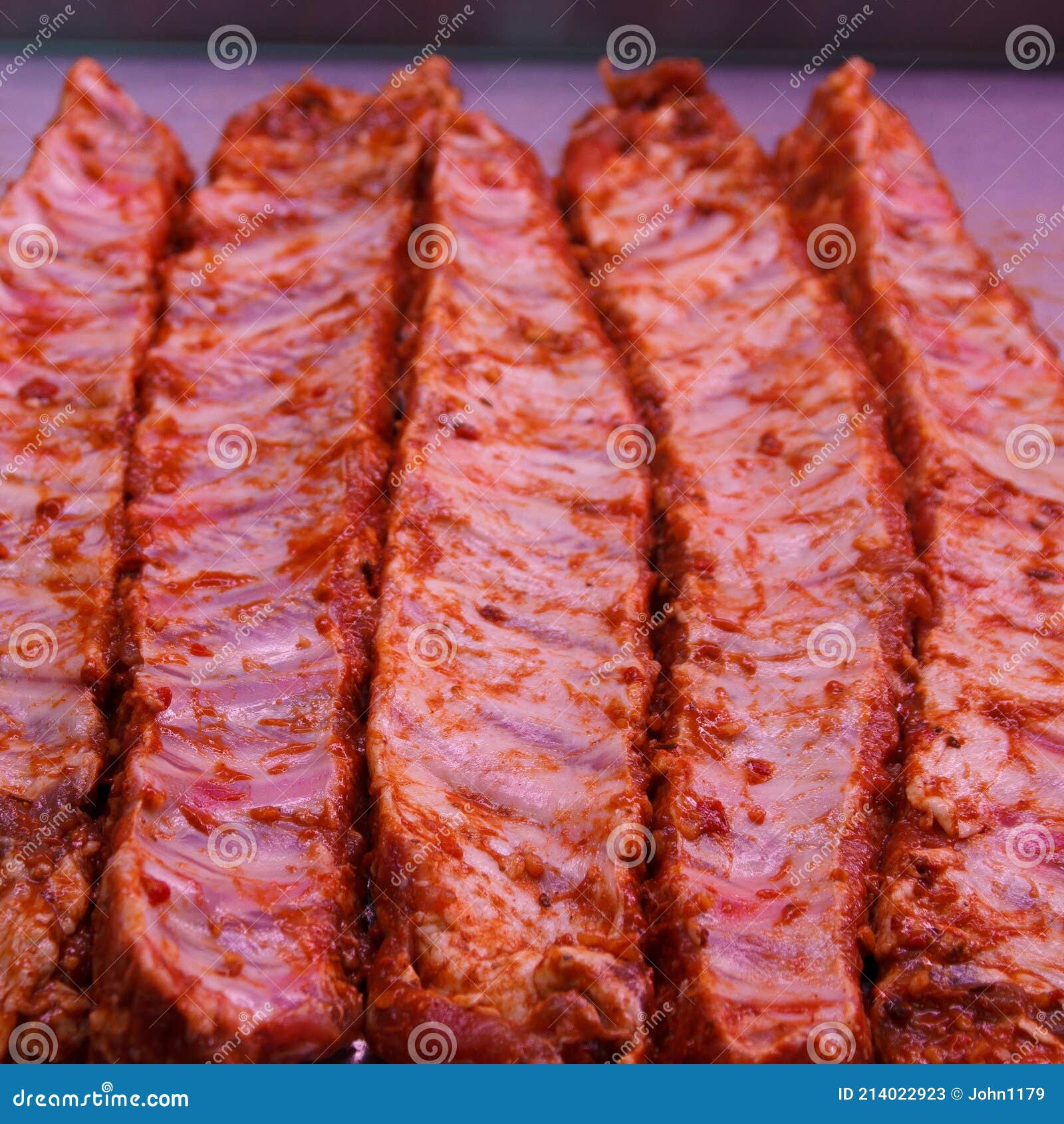 Pork rib meat for grilling stock image. Image of leisure 214022923