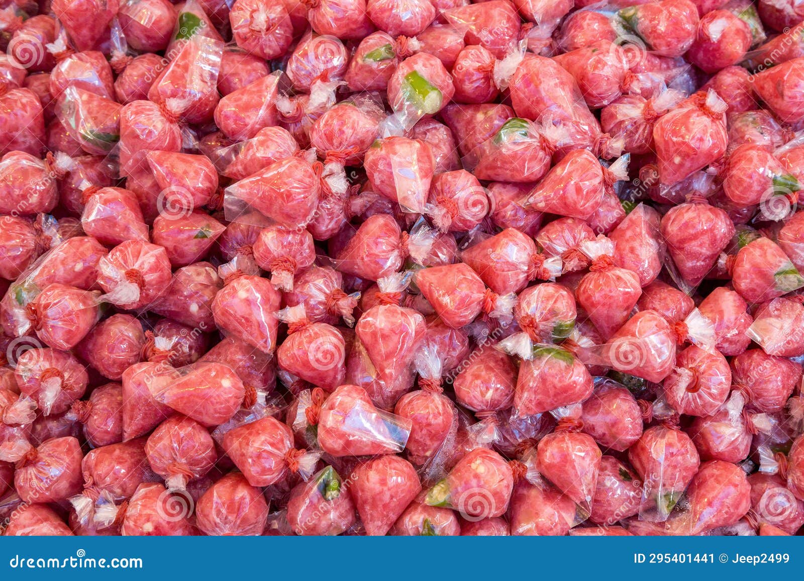 Pork sausage marinated. stock image. Image of sweet 295401441