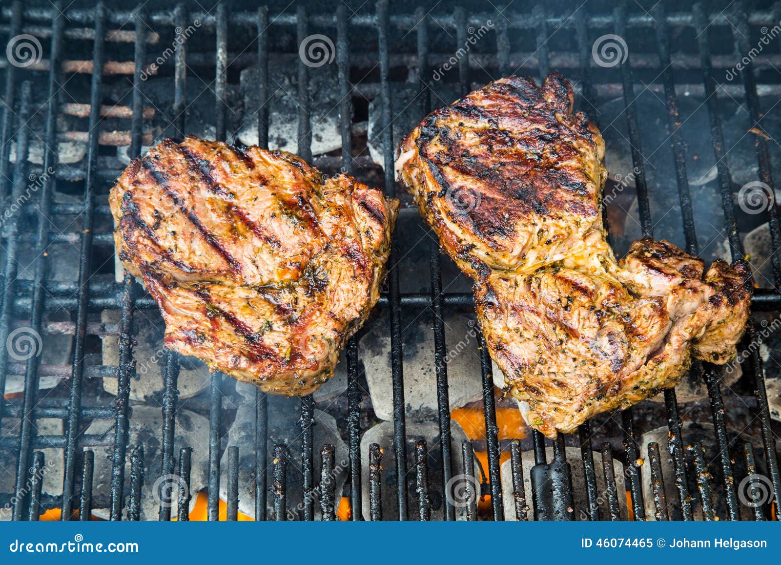 Pork steaks stock image. Image of seasoning, home, marinated 46074465