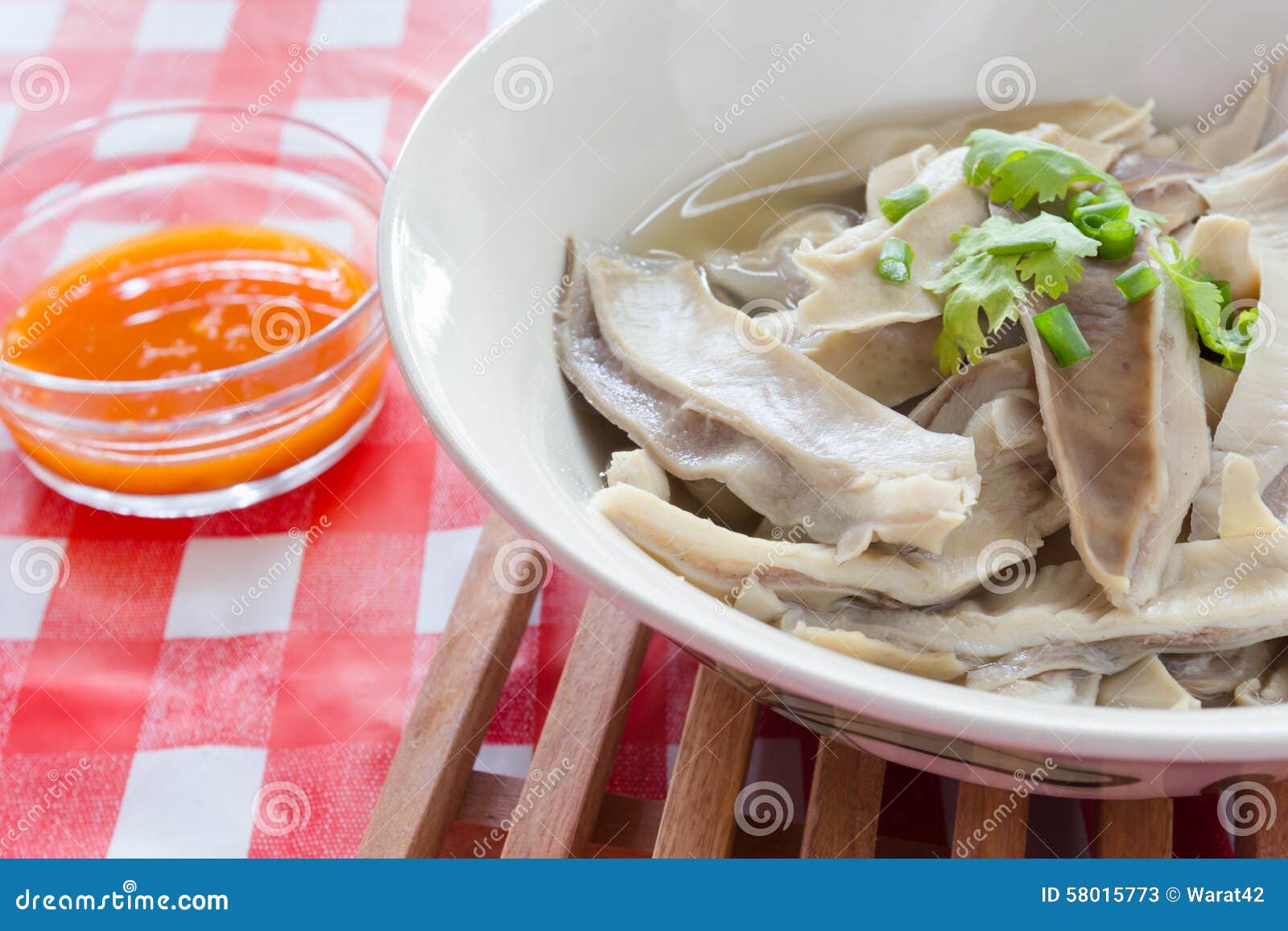Pork Stomach Sliced Soup with Sauce Stock Image Image of tradition
