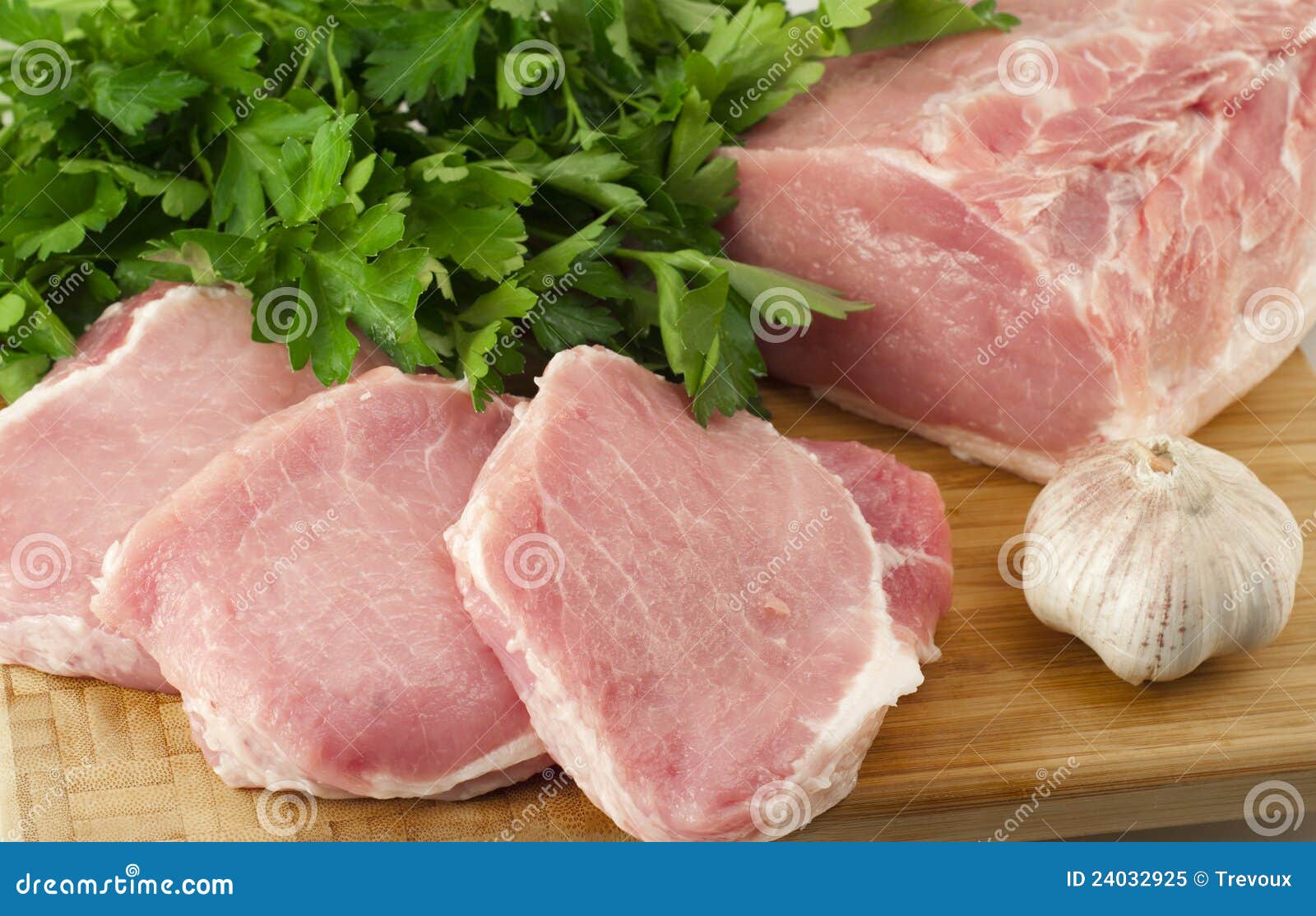 Pork tenderloin with herbs stock image. Image of meal 24032925