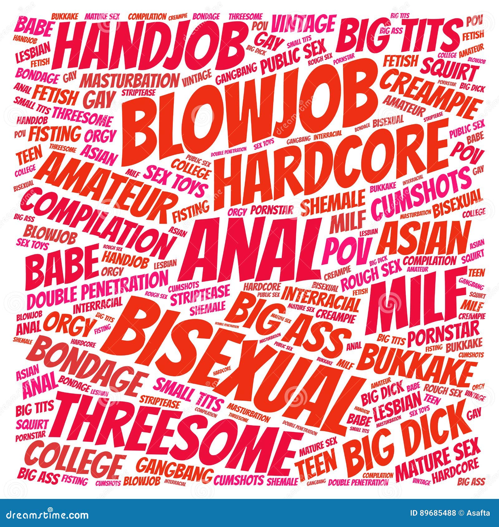 Categories word cloud stock illustration