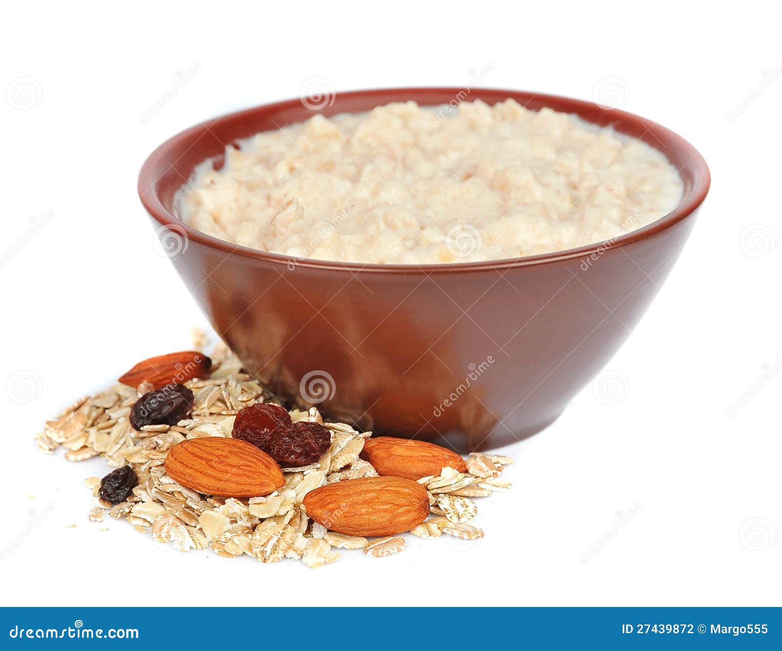 Porridge with nuts stock photo. Image of heap, porridge 27439872