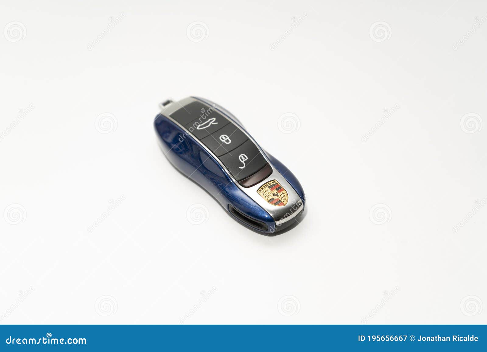 Porsche Car Key on White Surface. Editorial Photography Image of