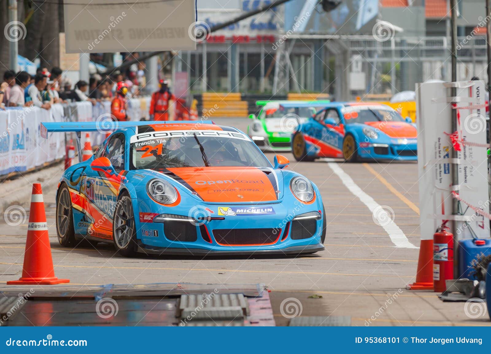 Porsche Carrera Cup Asia, Bang Saen 2017 Editorial Photo - Image of bang,  asia: 95368101