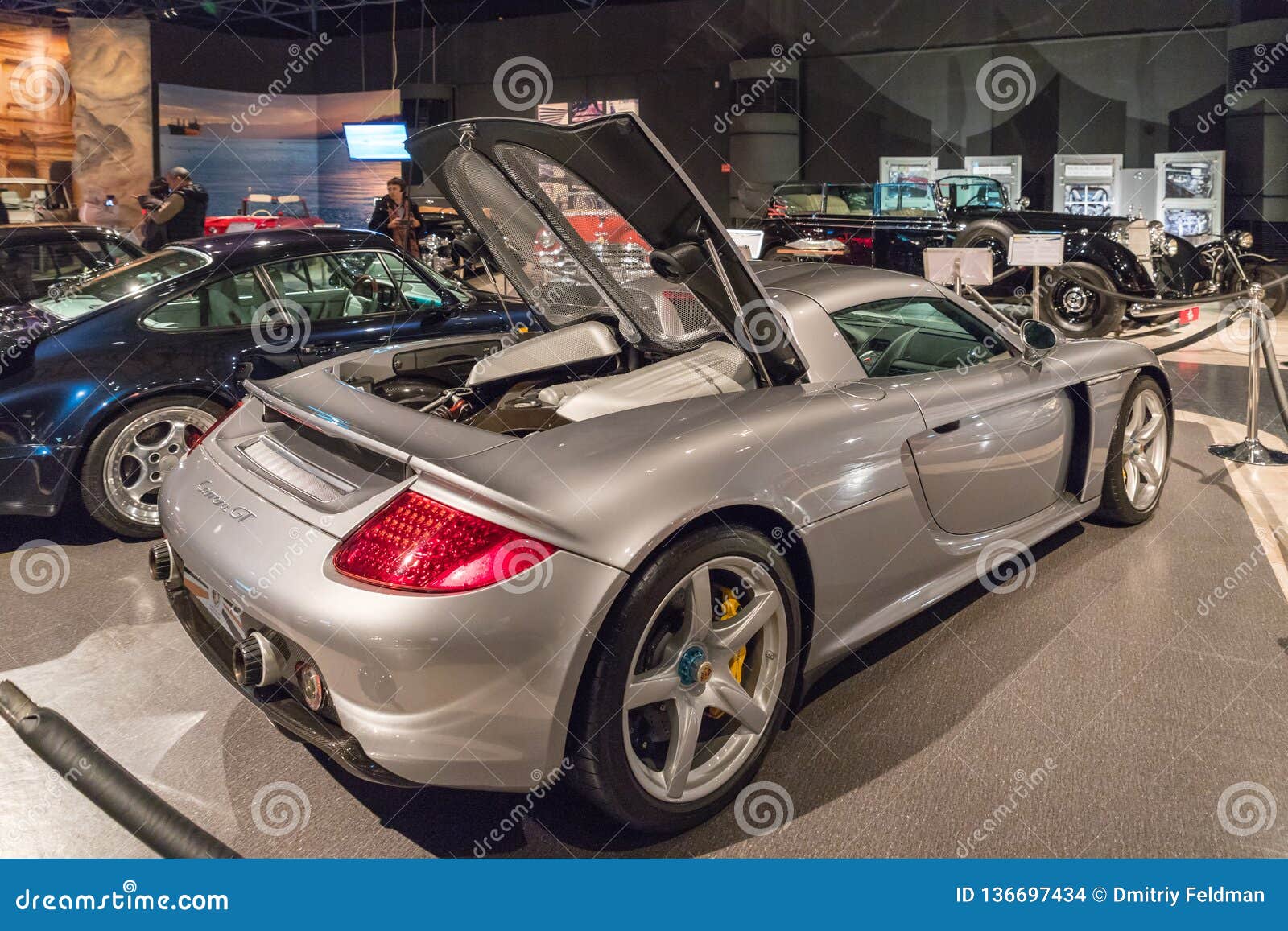 Porsche Carrera GT 2005 at the Exhibition in the King Abdullah II Car  Museum in Amman, the Capital of Jordan Editorial Stock Image - Image of  engine, auto: 136697434