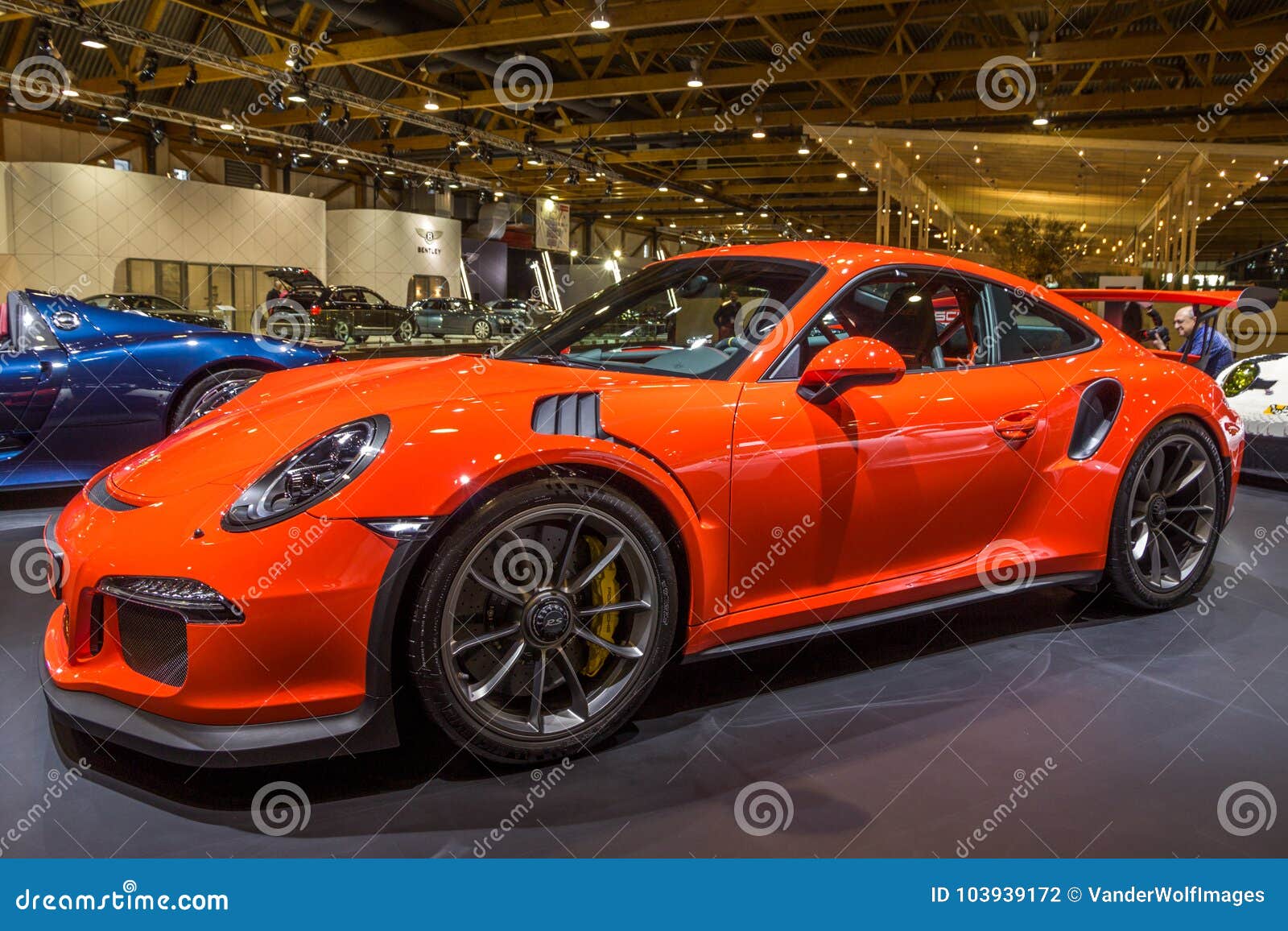 Porsche 911 Gt3 Rs Sports Car Editorial Photography Image Of Show Autosalon 103939172