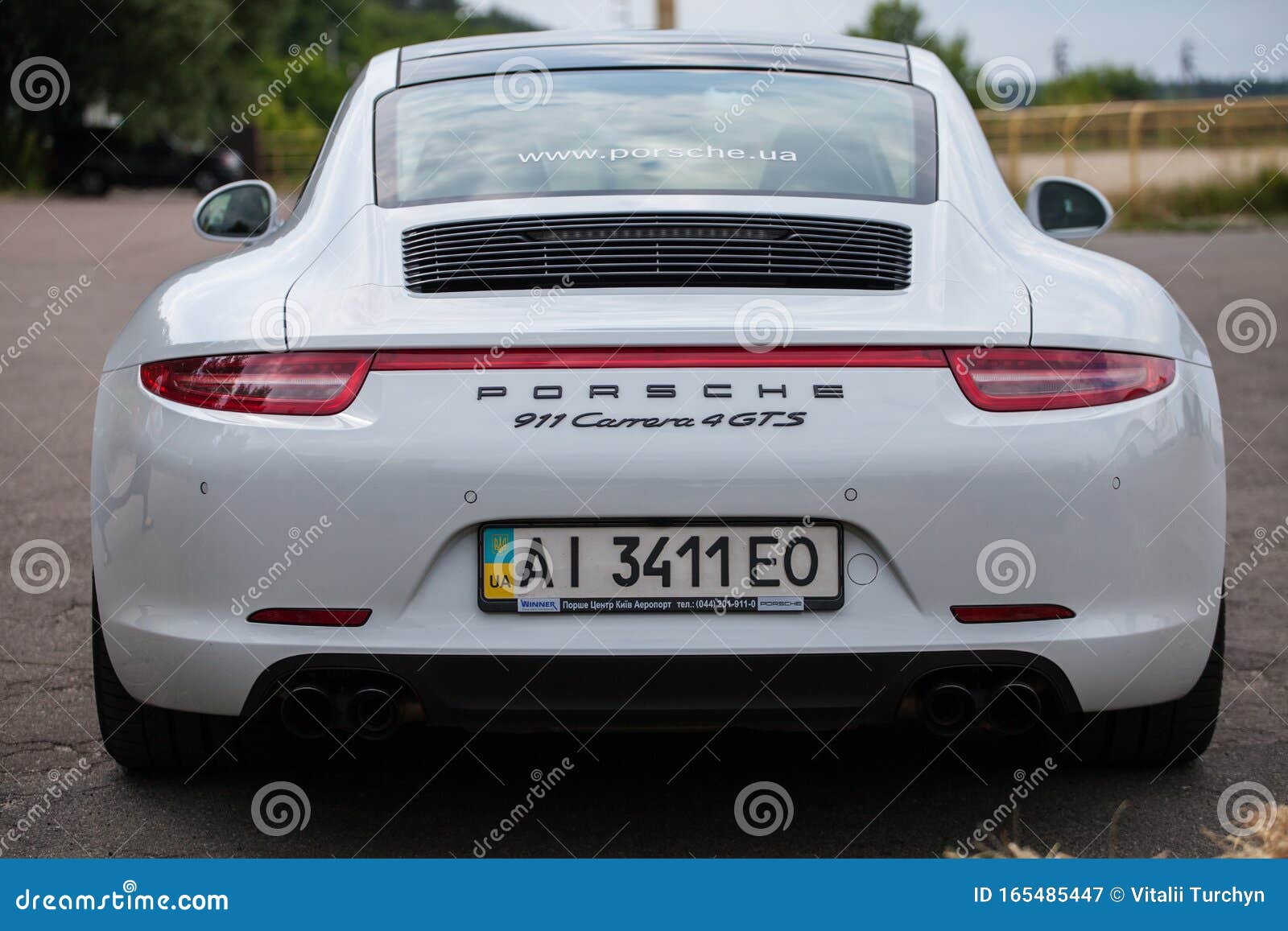 Porsche 911 Carrera 4 GTS in White. Editorial Photography - Image of white,  nporsche: 165485447