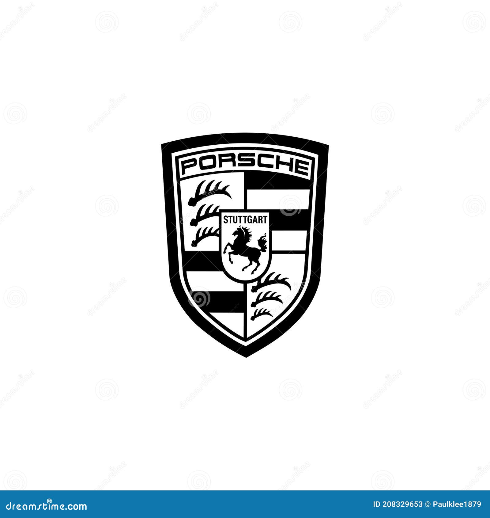 Porsche Logo Editorial Illustrative on White Background Editorial Stock  Photo - Illustration of jpeg, slack: 208329653