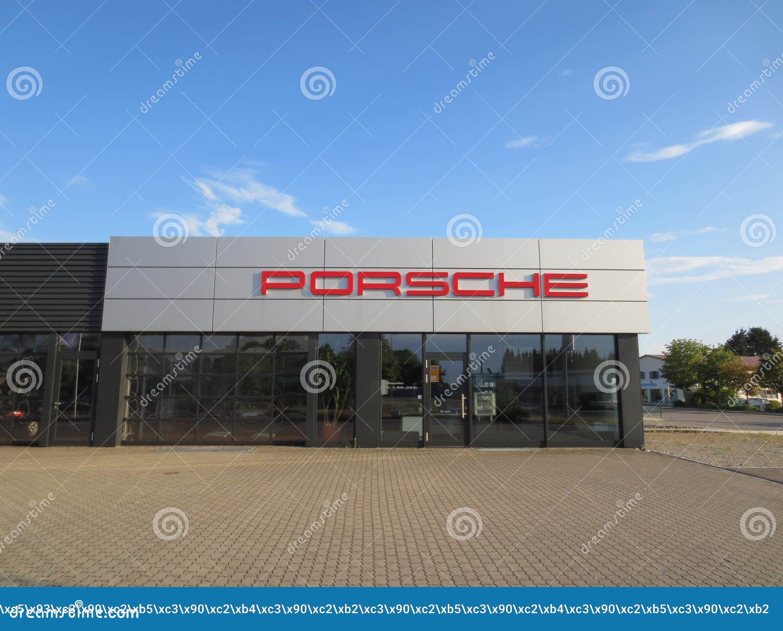 Porsche. Shop. Shop stock image. Image of hamburg 124428979