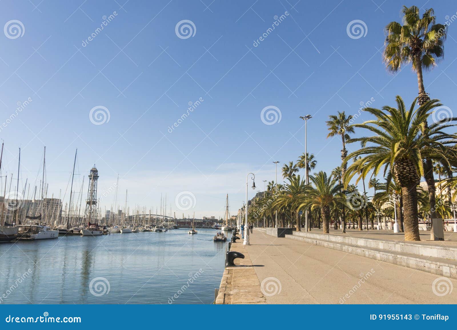 the port of barcelona, at the end of the ramblas. barcelona, spa