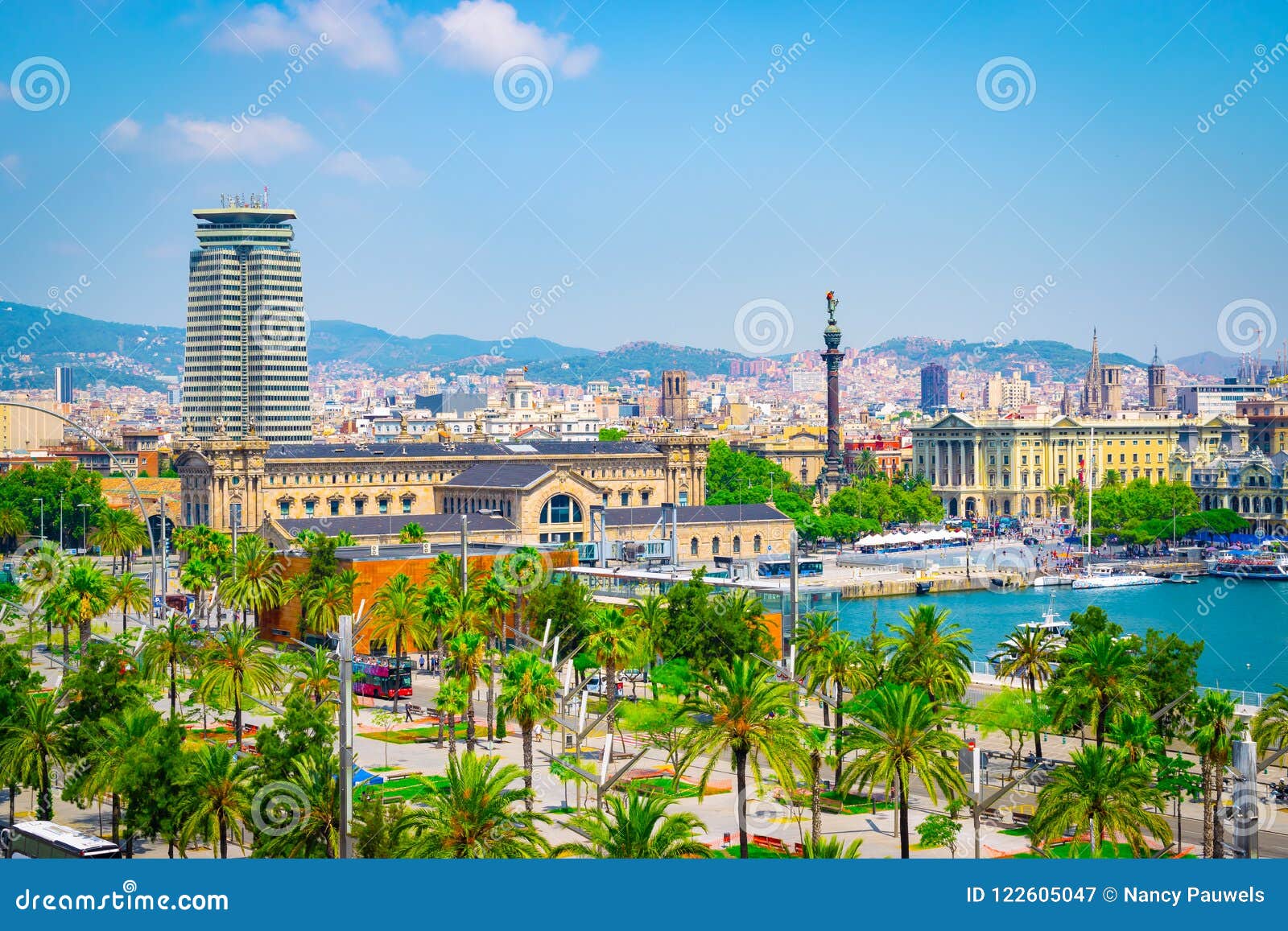 Cruise Port of Barcelona, Spain Stock Image - Image of building ...