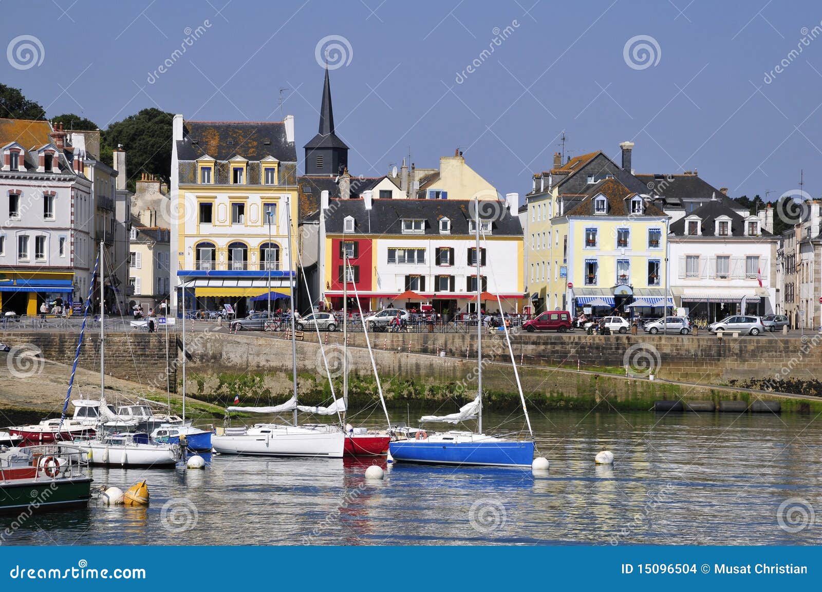 port of le palais at belle ile in france