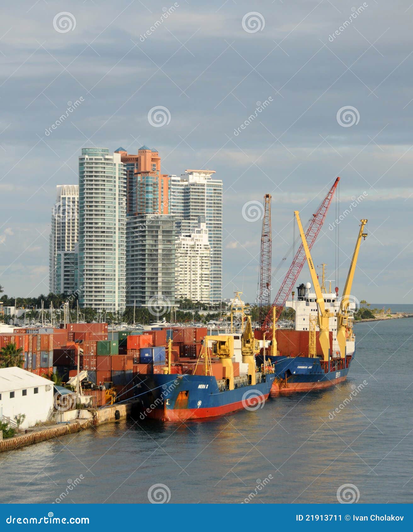 Port of Miami Cargo Operations Editorial Photo Image of operations