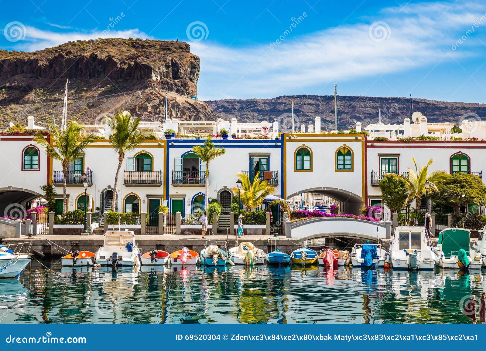 port in puerto de mogan, gran canaria, spain