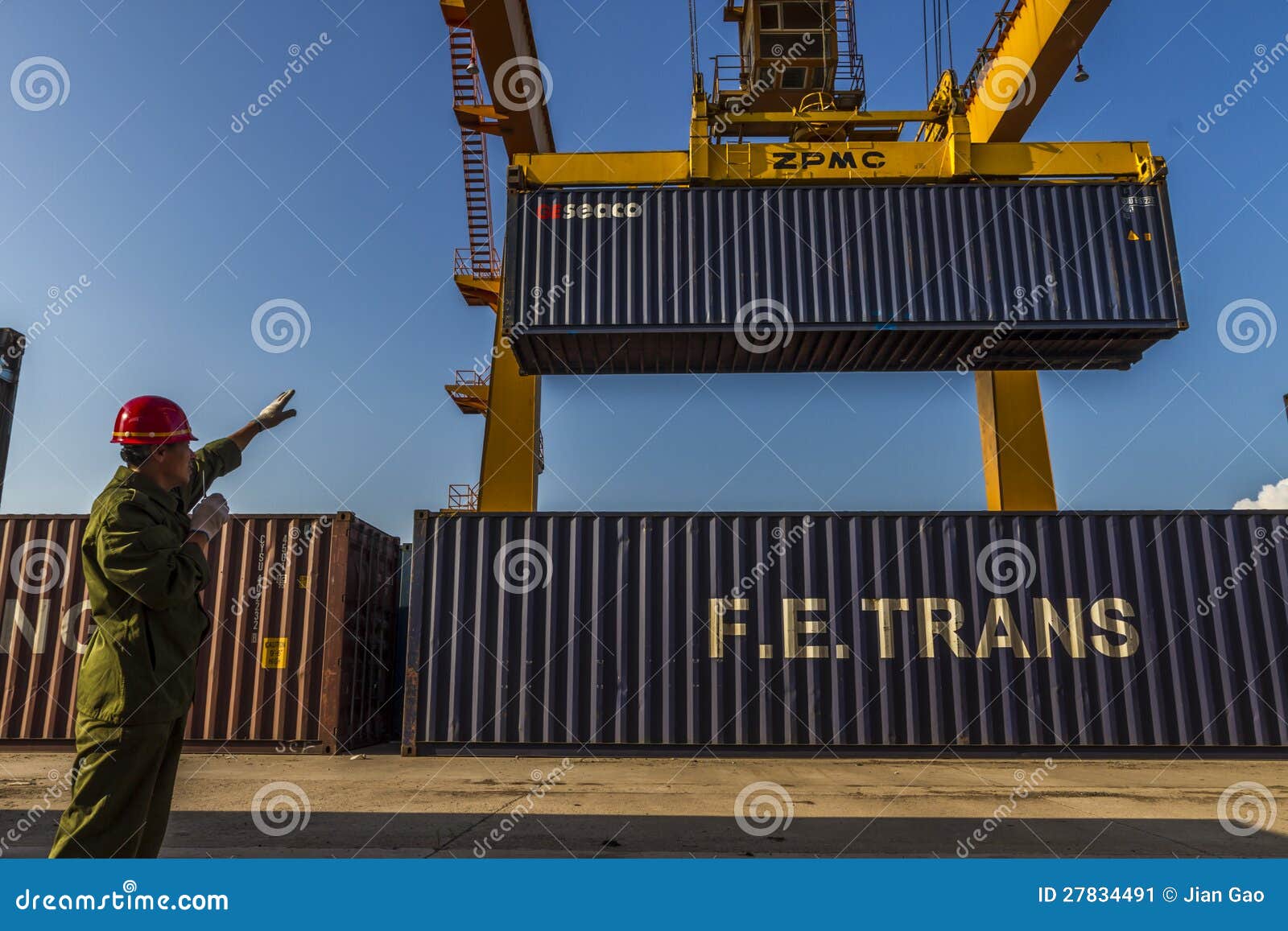 Port Railway Handling Containerized Cargo Site Editorial Photo Image