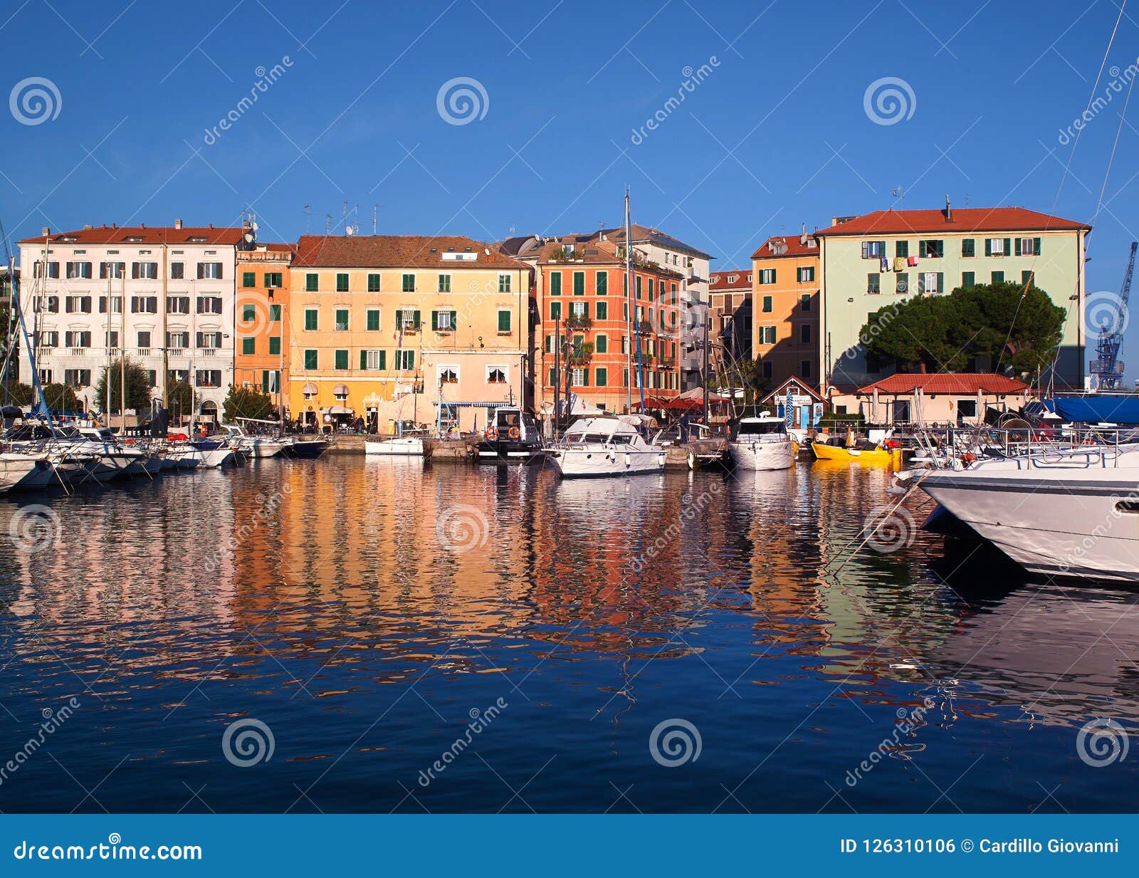 The port of Savona, Italy stock photo. Image of riviera - 126310106