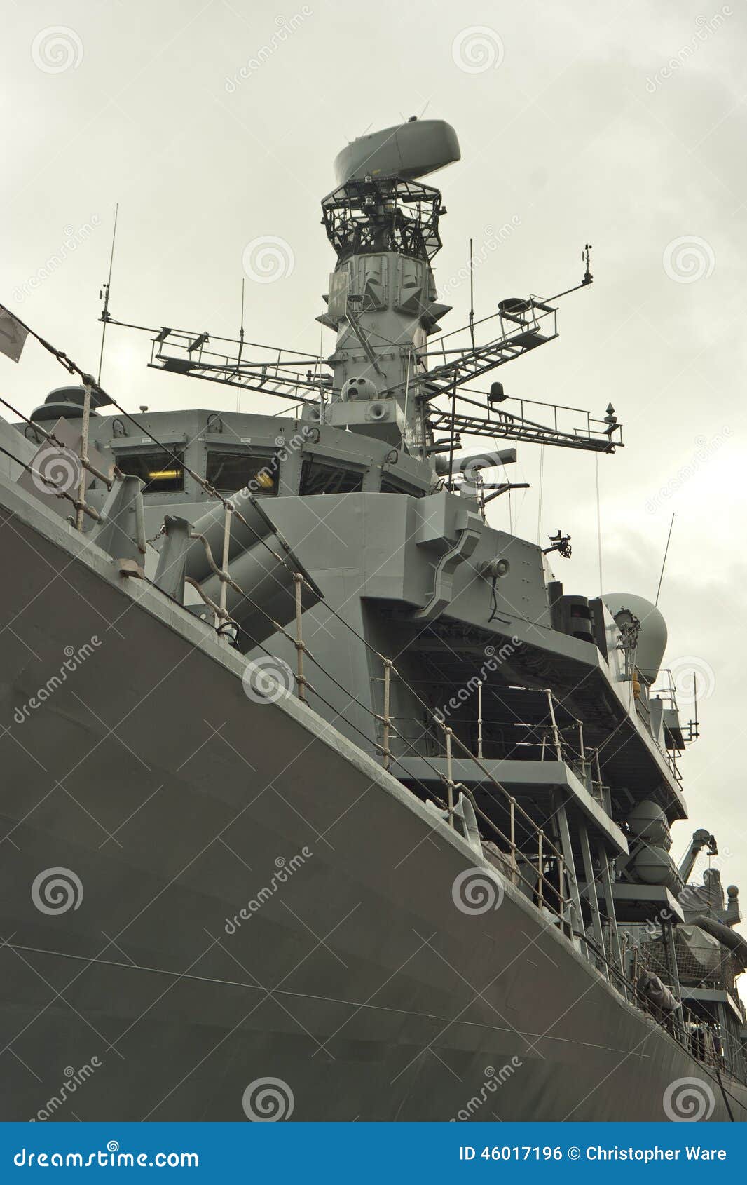 port side of royal navy frigate