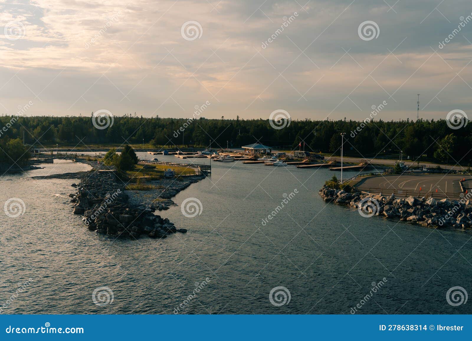 Port in South Baymouth Canada May 2023 Stock Photo Image of globe