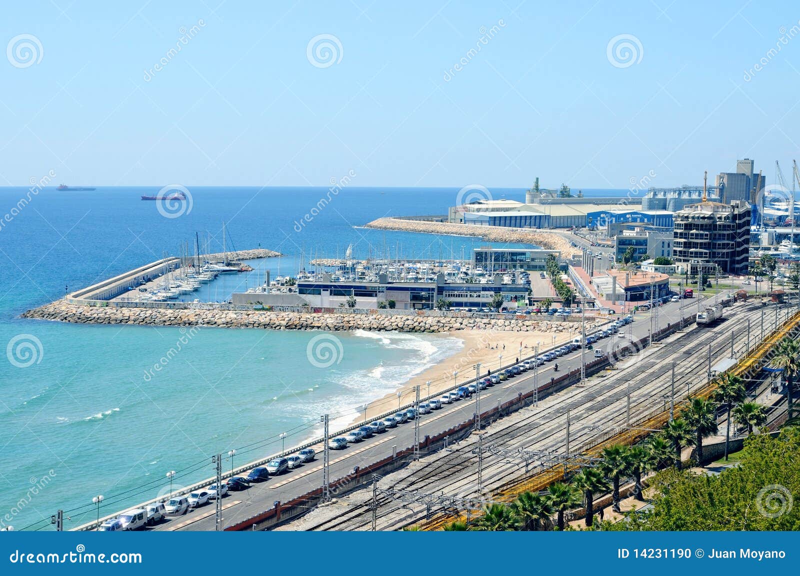 Port of Tarragona stock photo. Image of architecture 14231190
