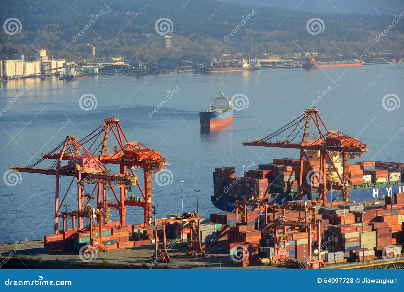 Port of Vancouver, BC, Canada Editorial Stock Photo Image of