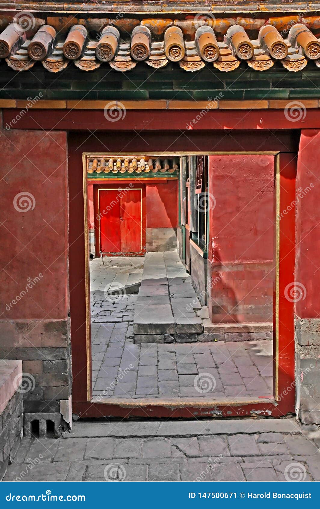 Porta, a Cidade Proibida, China Imagem de Stock - Imagem de imperial,  patrimônio: 147500671