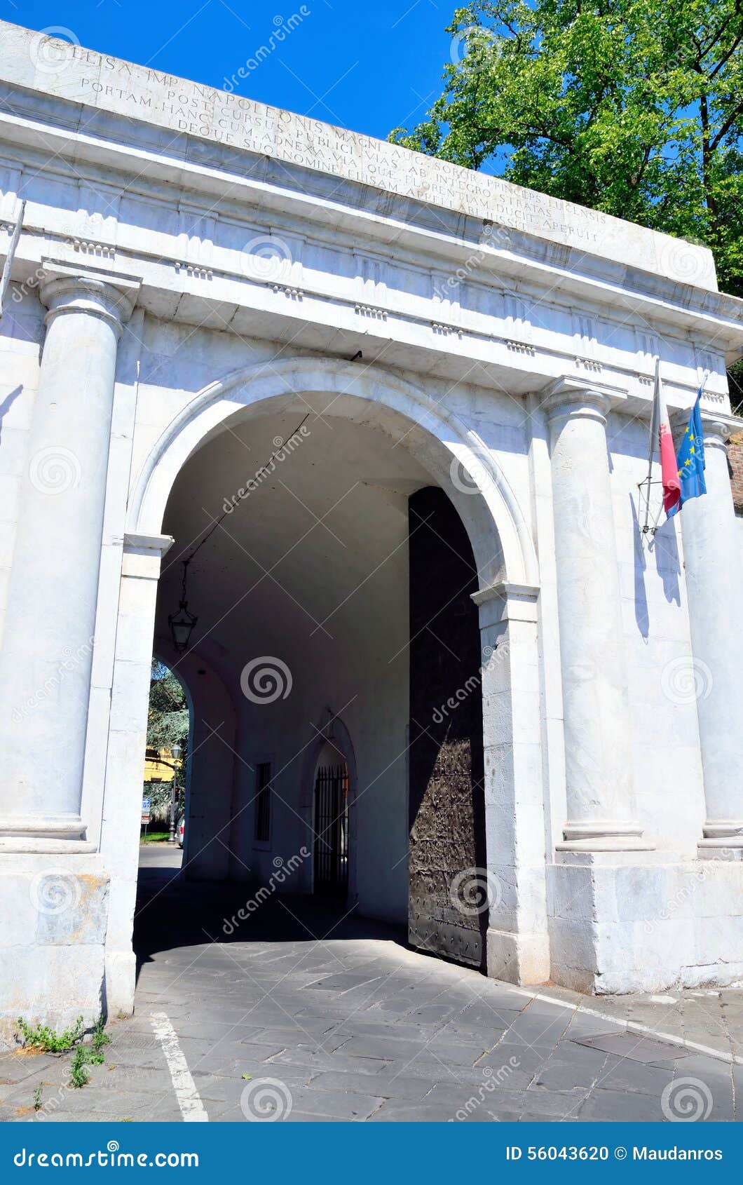 Porta elisa Lucca stock photo. Image of history, roman - 56043620