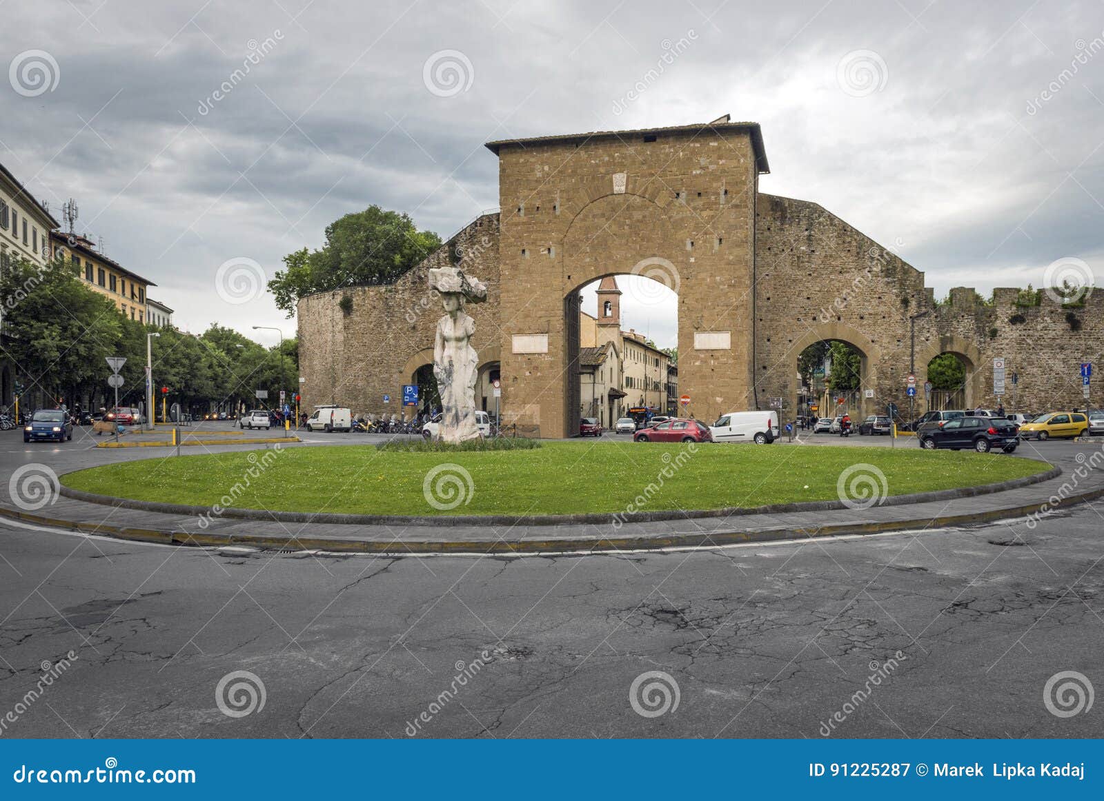 Porta Romana in Florence stock image. Image of entrance - 91225287