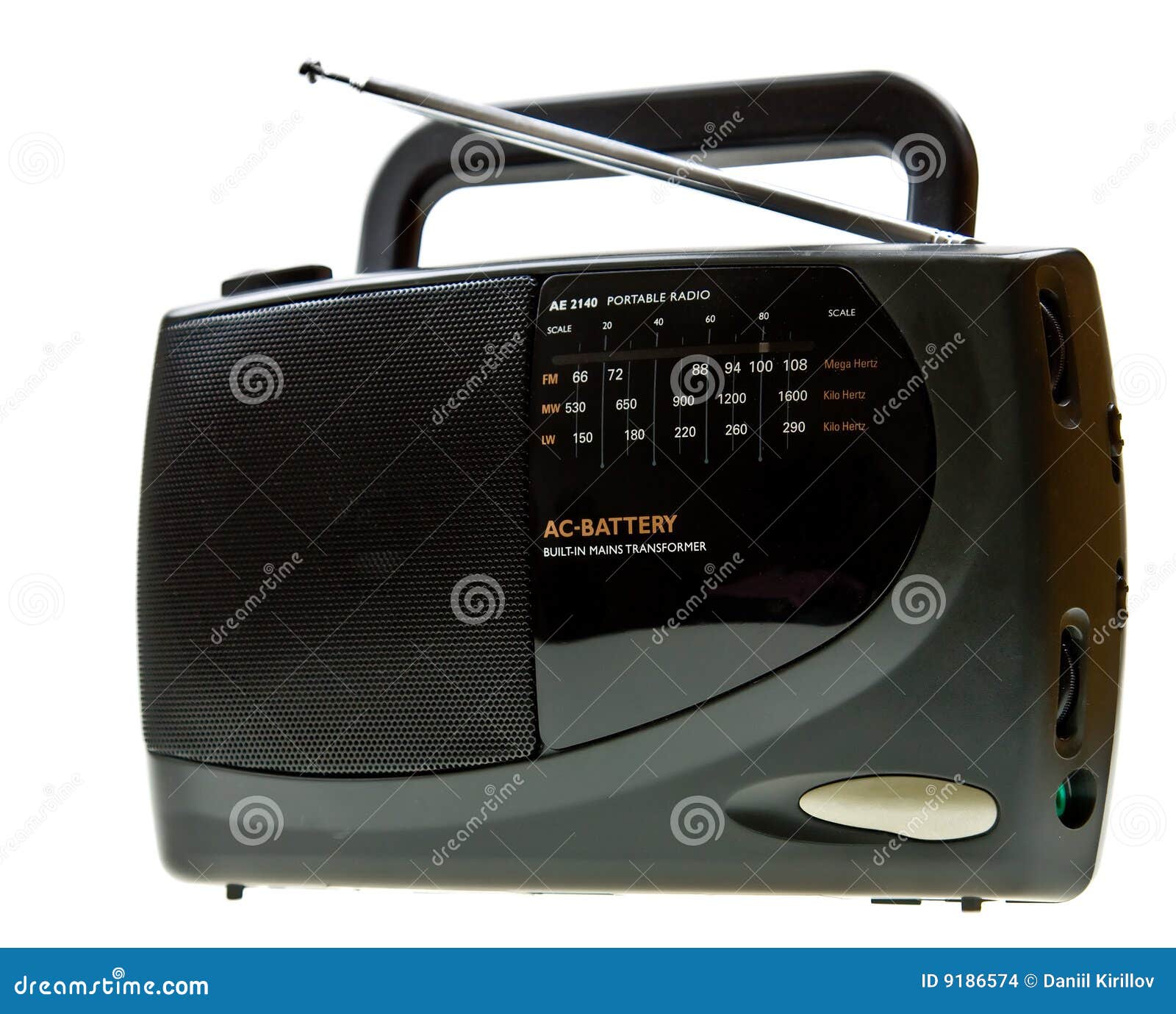 Portable Black Radio Isolated On White Stock Photo Image of music