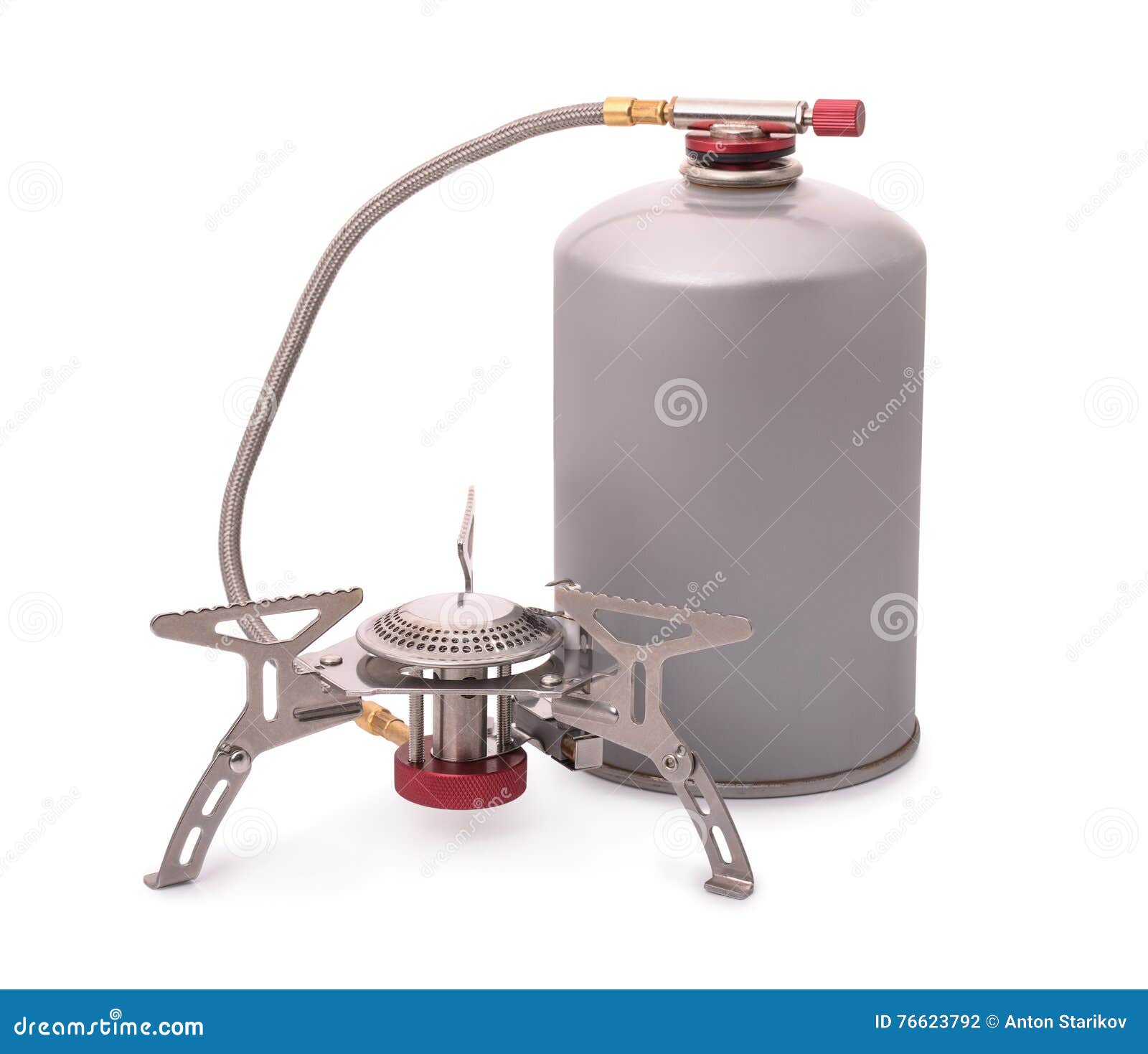 Portable Camping Burner Stove Stock Photo Image of camp, metal 76623792