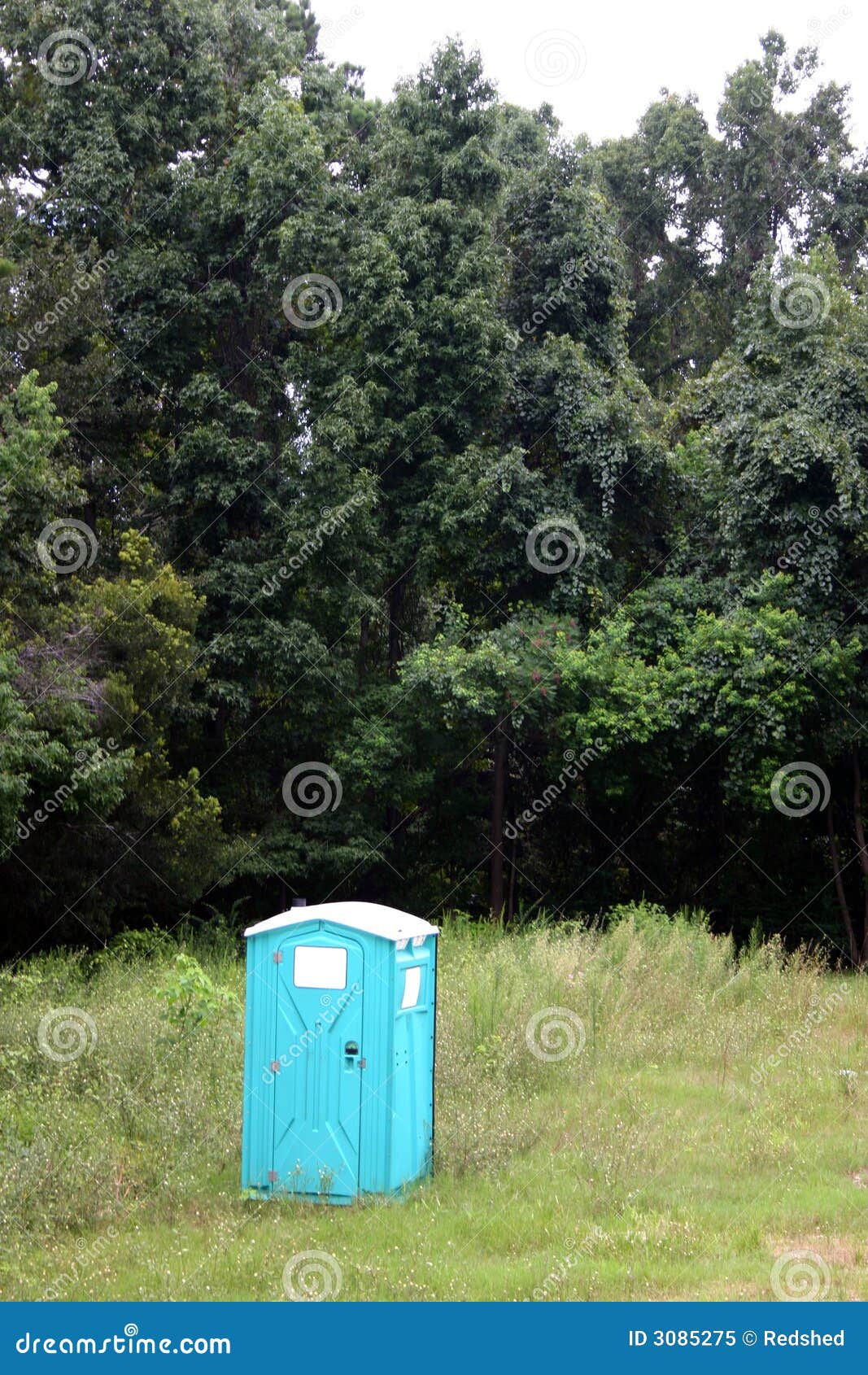 Portable john stock image. Image of bright, multiple, park 3085275