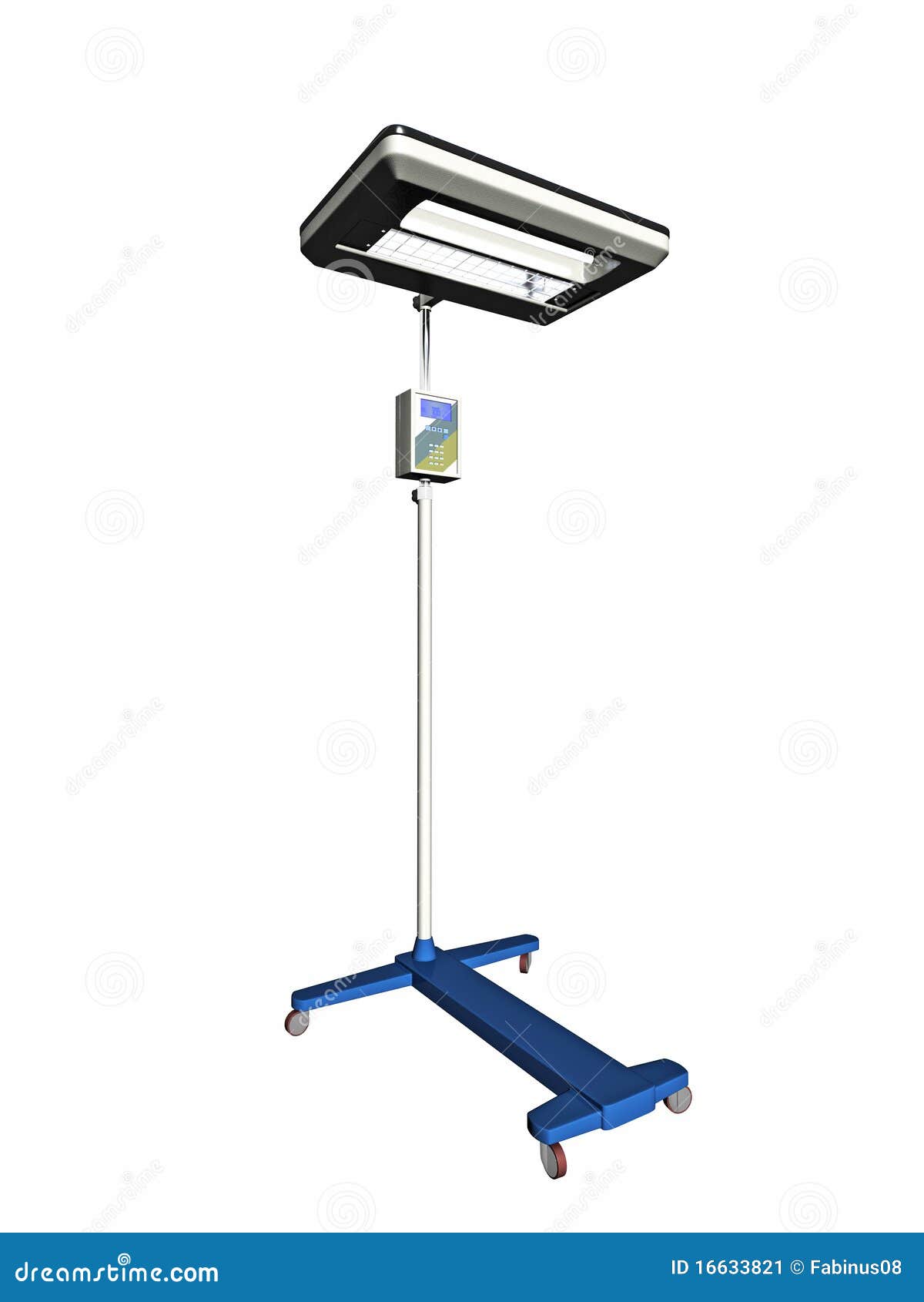 Portable medical light stock illustration. Illustration of surgery
